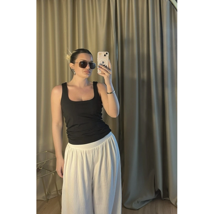 Kare Yaka Likralı Body