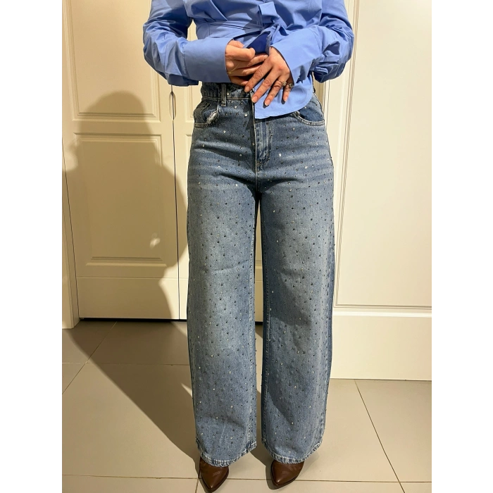 Bebe Mavi Taşlı Jean