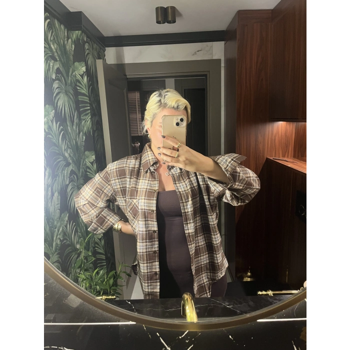 Kahve Oduncu Gömlek