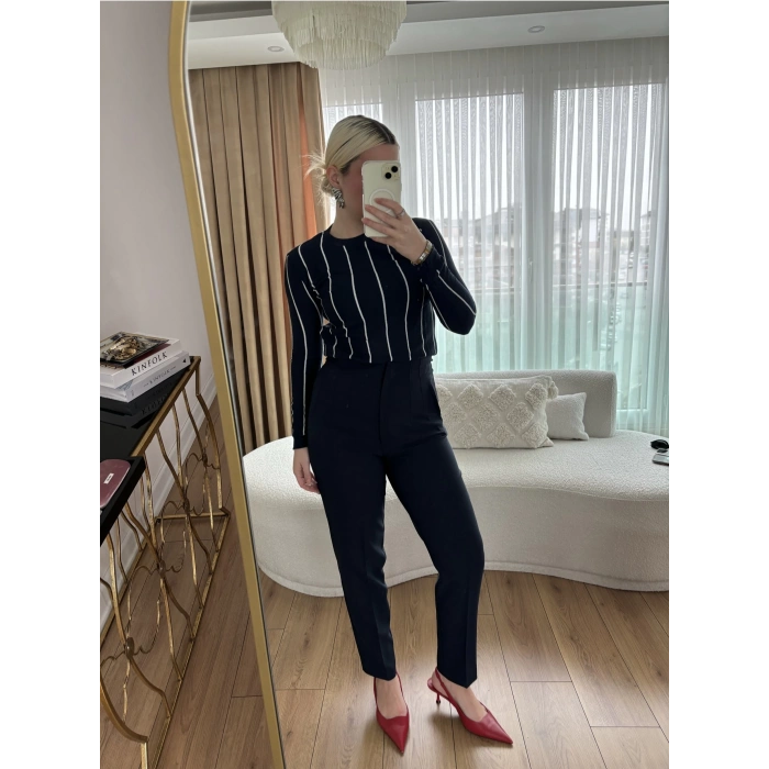 Premium Lacivert Kumaş Pantolon