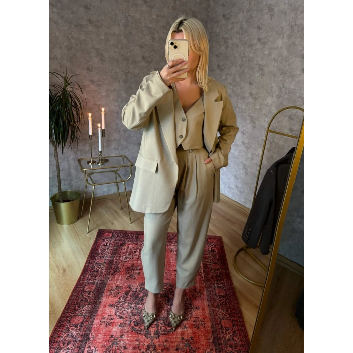 Yağ Yeşili 3lü Takım