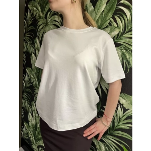 Beyaz Kısa Kol Düz T-Shirt