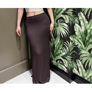 Yırtmaçlı Kahve Etek