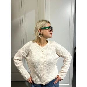 Örgülü Triko Hırka