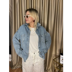 Taşlı Jean Gömlek