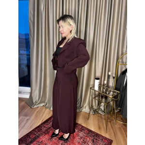 Bordo Şalvar Pantolon