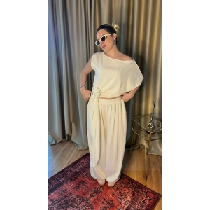 Çizgili Şalvarlı Takım