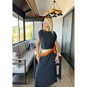 Antrasit Modal Elbise