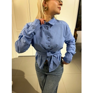 Bebemavi Bağlamalı Gömlek