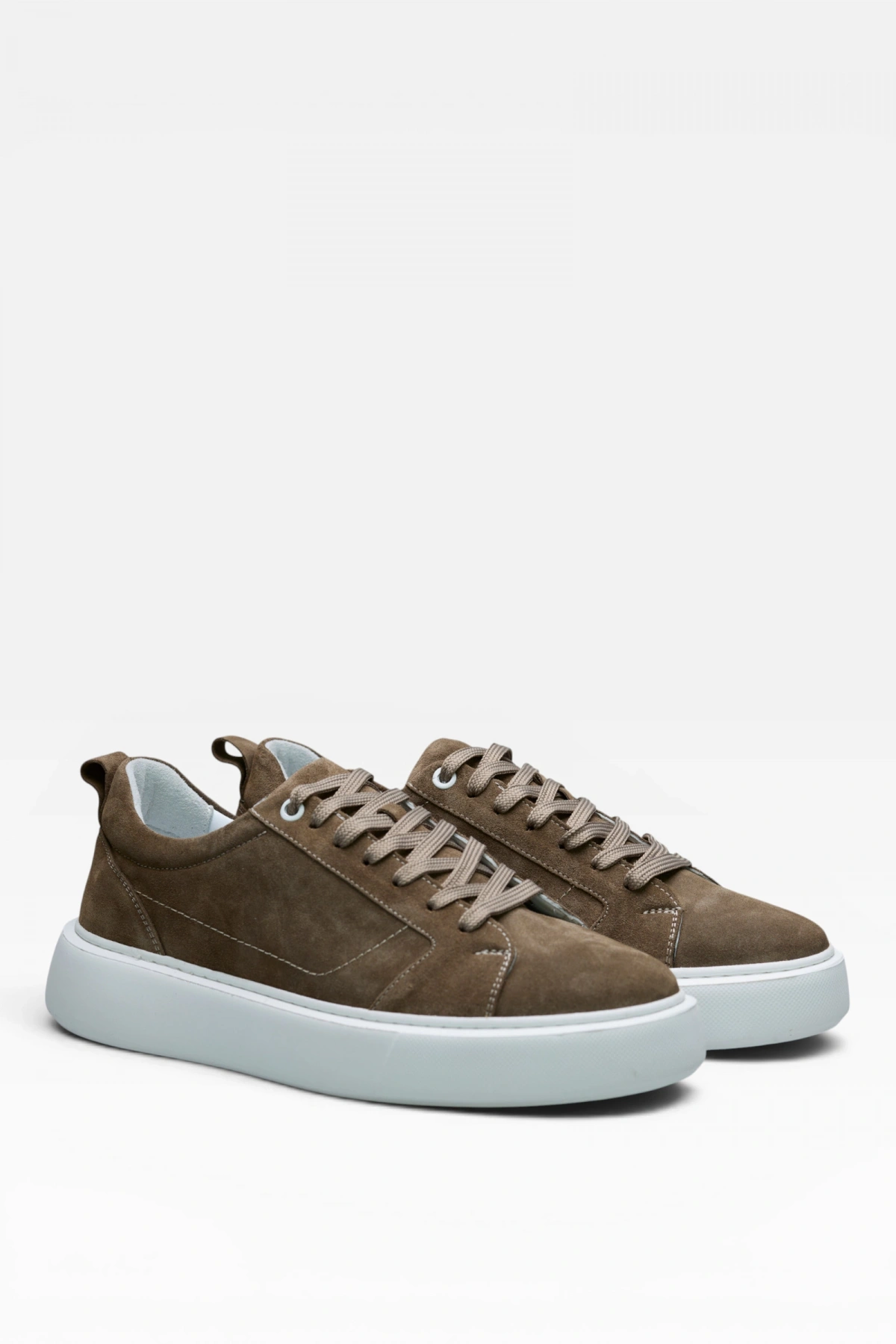 Eva Taban Süet Deri Erkek Sneaker Ayakkabı - Kum