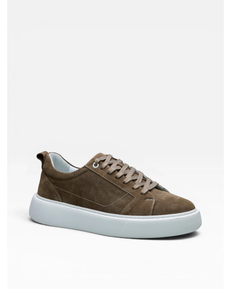 Eva Taban Süet Deri Erkek Sneaker Ayakkabı - Kum