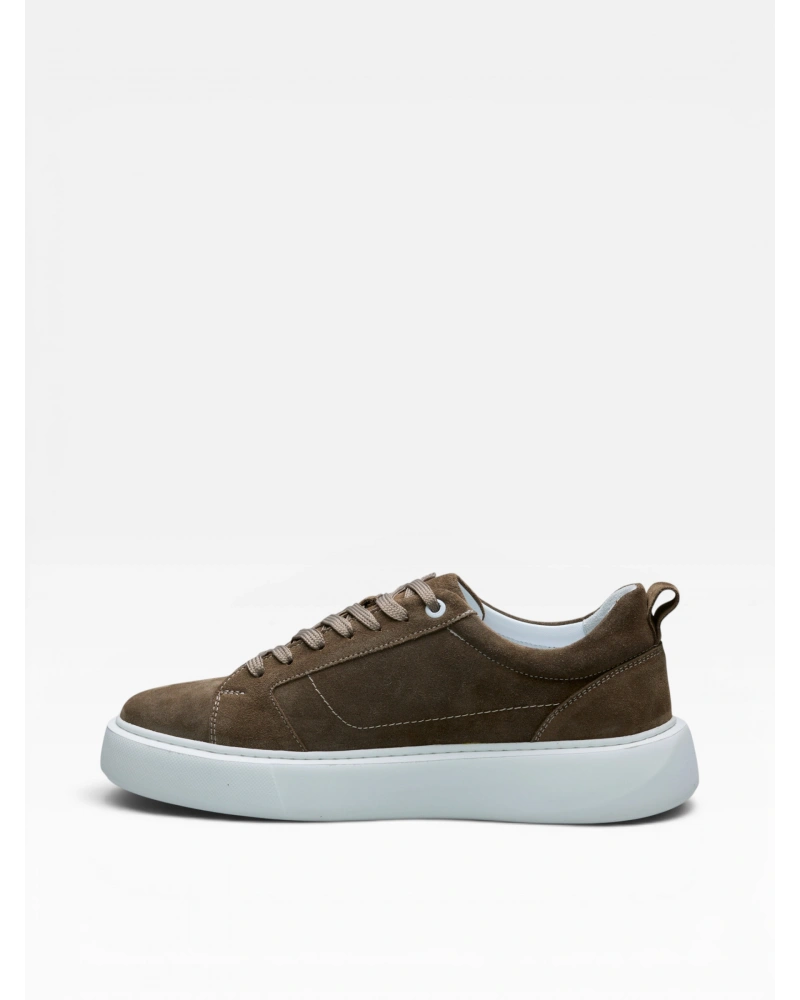 Eva Taban Süet Deri Erkek Sneaker Ayakkabı - Kum