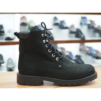 SİYAH NUBUK HAKİKİ DERİ ERKEK BOT