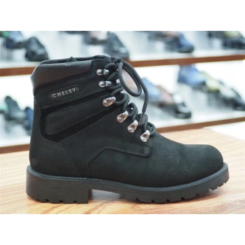 SİYAH NUBUK HAKİKİ DERİ ERKEK BOT