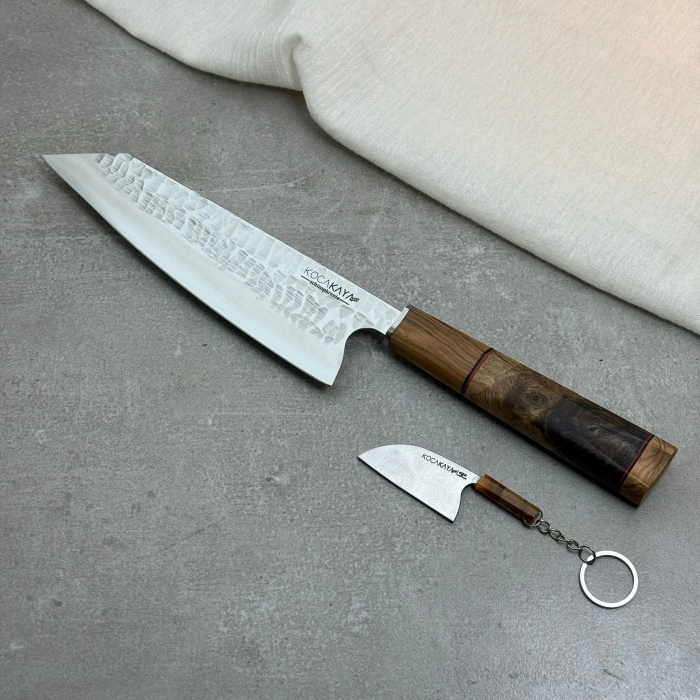 Schizophrenia Serisi Dövme İzli Kiritsuke 205mm Namlu - Kocakaya El Yapımı Şef Bıçakları