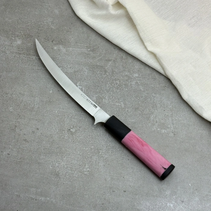 Neo Serisi Oval Pembe Fileto Bıçağı 210mm Namlu - Kocakaya El Yapımı Şef Bıçakları