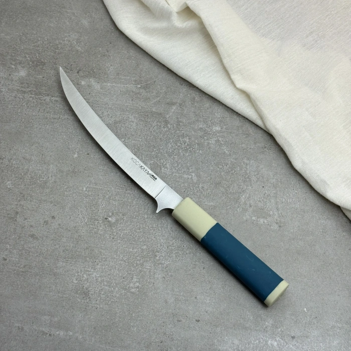 Neo Serisi Oval Turkuaz Fileto Bıçağı 210mm Namlu - Kocakaya El Yapımı Şef Bıçakları