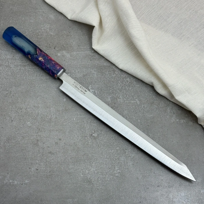 Epoxy Serisi China Yanagiba 285mm Namlu - Kocakaya El Yapımı Bıçaklar