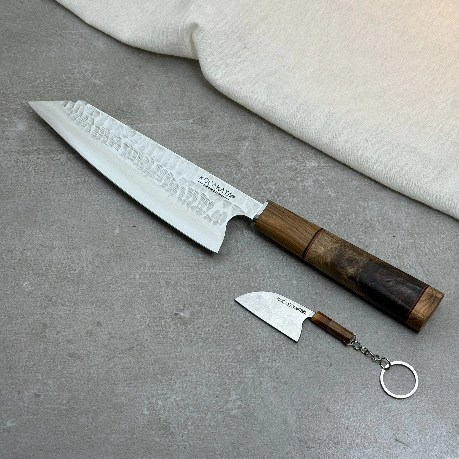 Schizophrenia Serisi Dövme İzli Kiritsuke 205mm Namlu - Kocakaya El Yapımı Şef Bıçakları