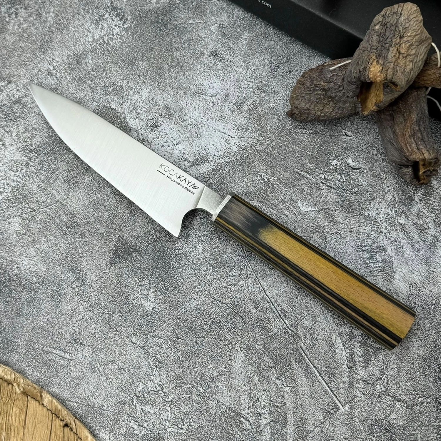 Gofret Serisi Small Chef Sarı Mutfak Bıçağı 165mm Namlu - Kocakaya Bıçakları