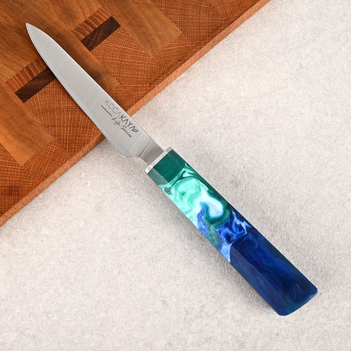 Life Serisi Paring Mavi Soyma Bıçağı 120mm Namlu - Kocakaya Bıçakları