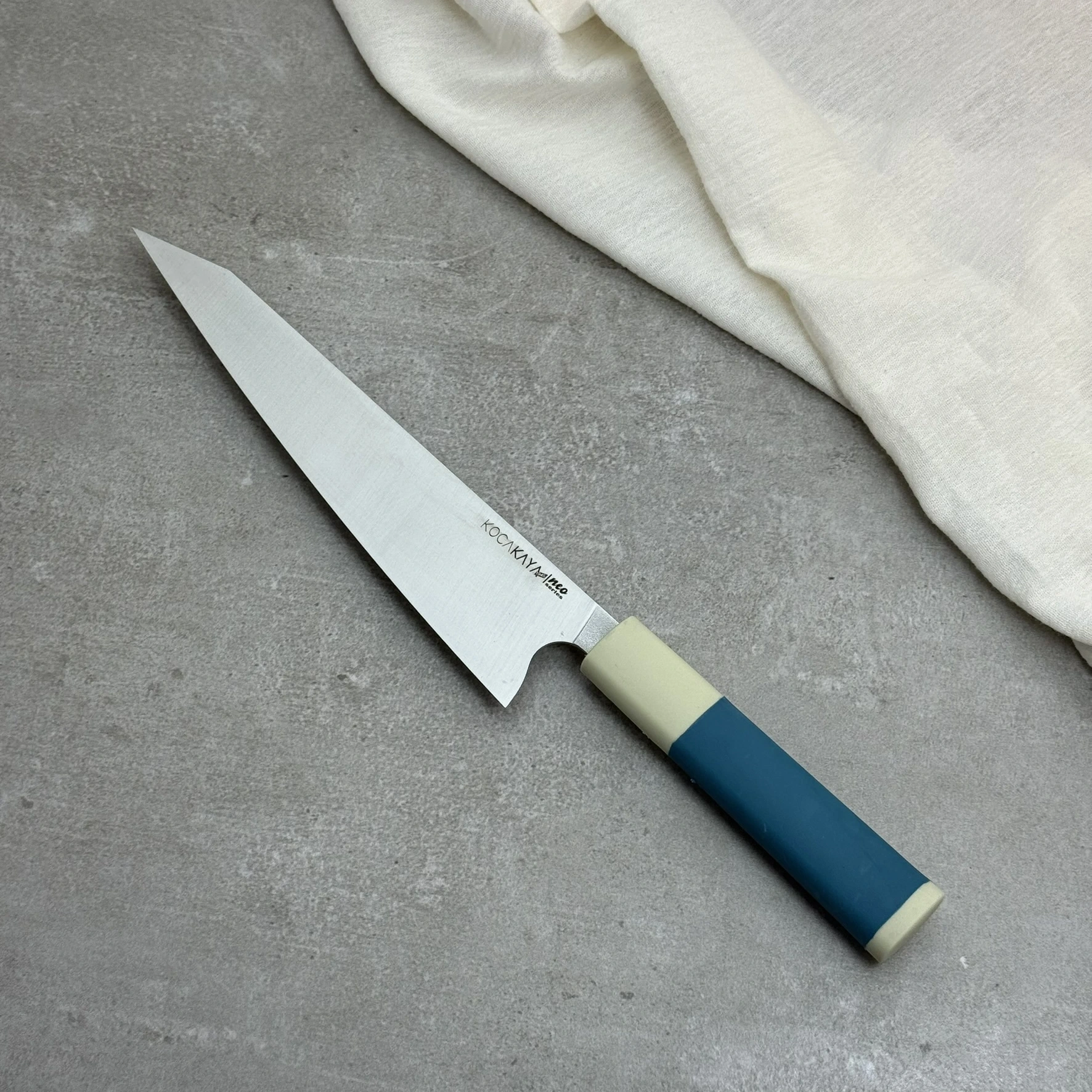 Neo Serisi Oval Turkuaz Honesuki 225mm Namlu - Kocakaya El Yapımı Şef Bıçakları