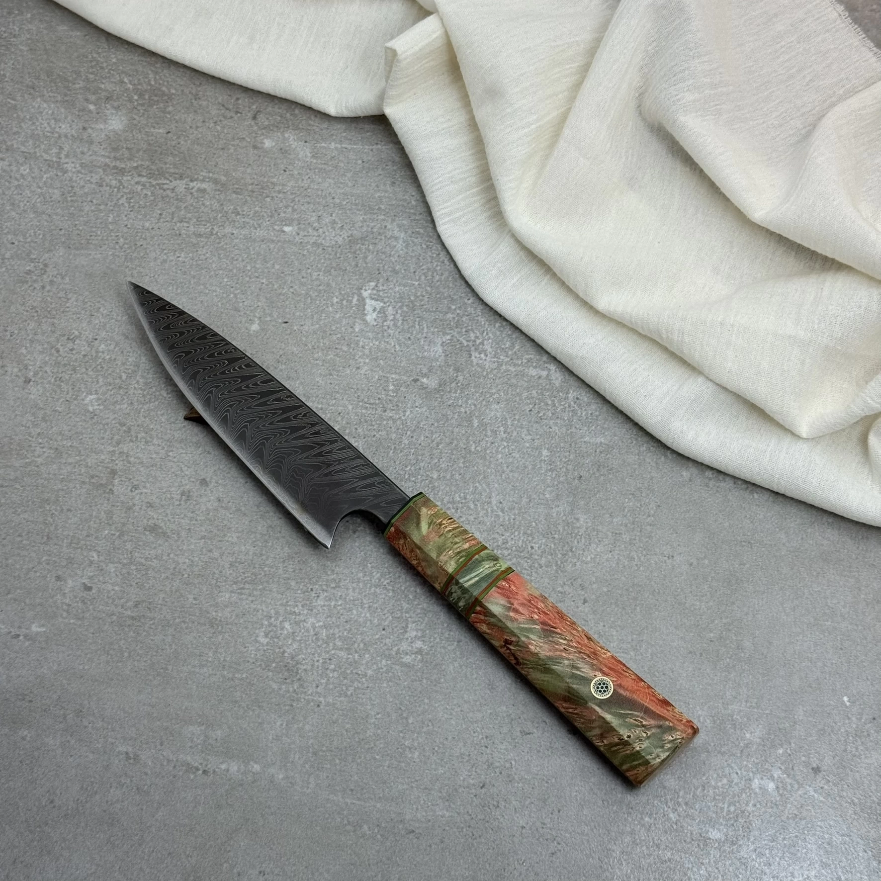 Schizopherinia Serisi Damascus Small Chef 160mm Namlu - Kocakaya Özel Tasarım