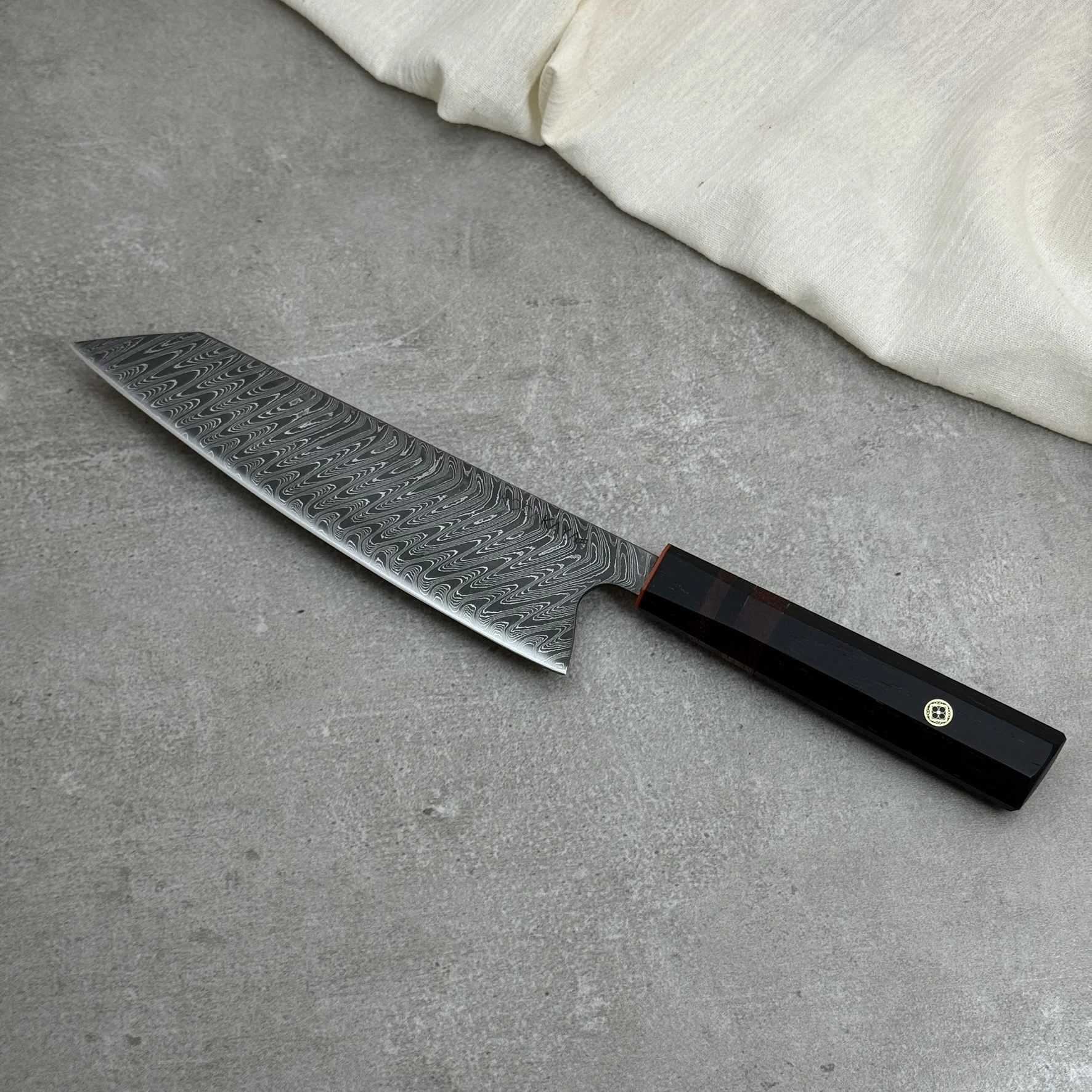 Schizophrenia Serisi Damascus Kiritsuke El Yapımı Profesyonel Şef Bıçağı - Kocakaya Dövme Bıçakları