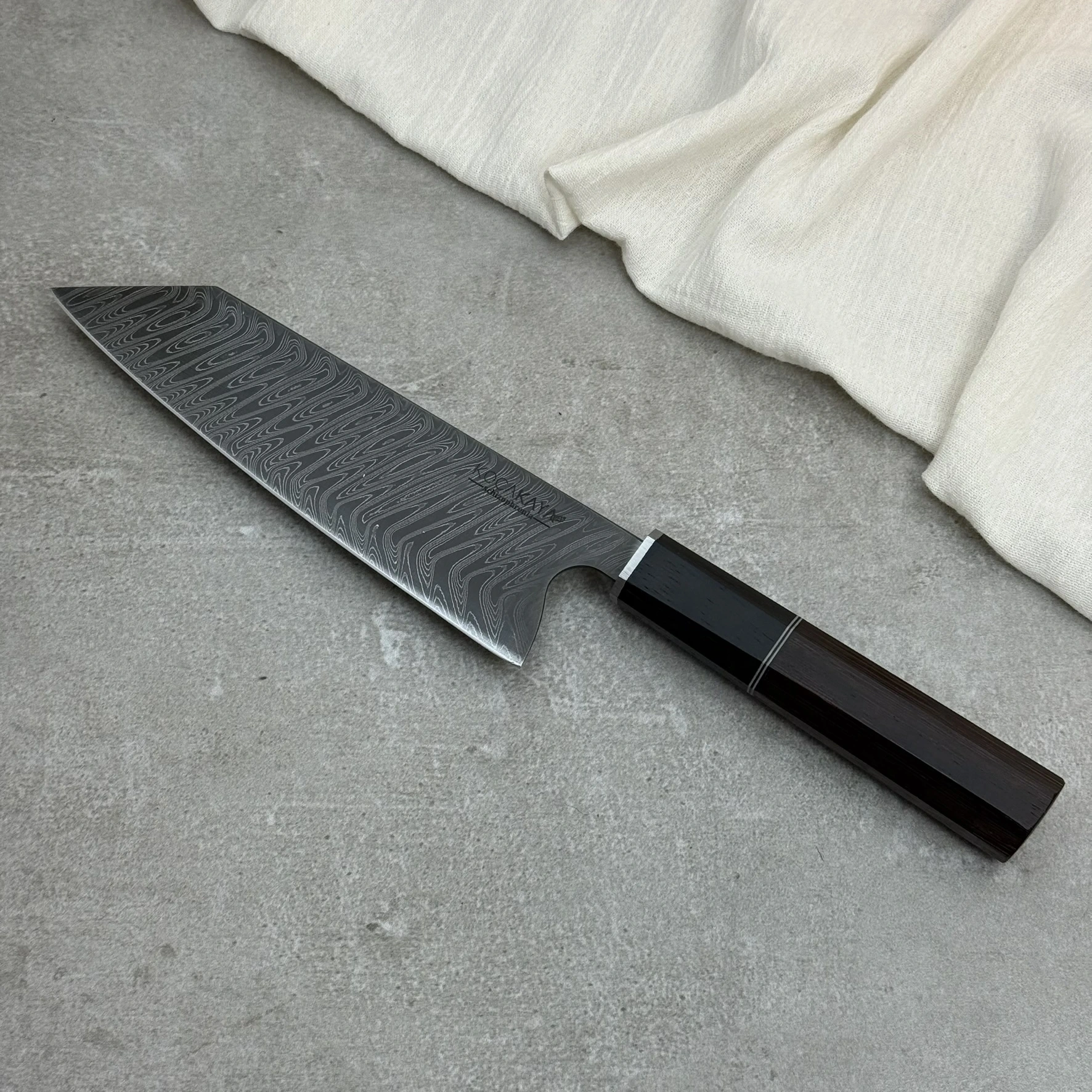 Schizophrenia Serisi Damascus Kiritsuke El Yapımı Profesyonel Şef Bıçağı - Kocakaya Dövme Bıçakları