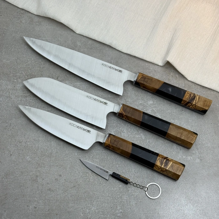 Ege üçlü set siyah