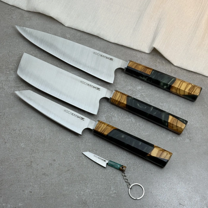 Ege üçlü set zümrüt