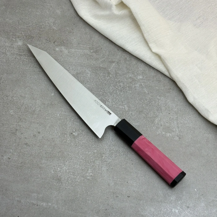 Neo Serisi Pembe Honesuki Şef Bıçağı Sekizgen