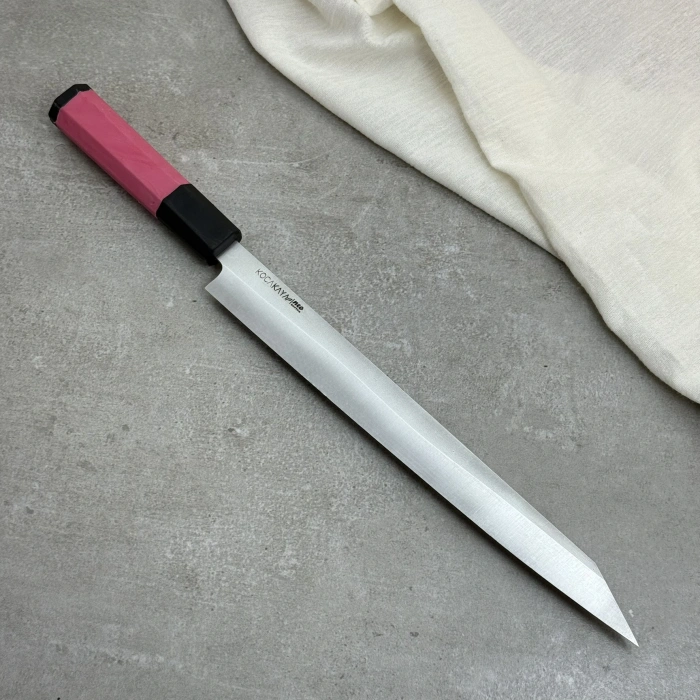 Neo Serisi Yanagiba Pembe Şef Bıçağı Sekizgen