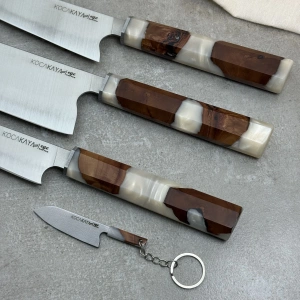 Ege üçlü set beyaz