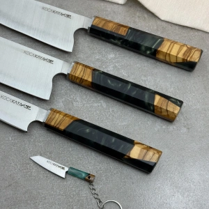 Ege üçlü set zümrüt