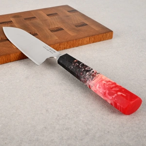 Life Serisi Santoku Kırmızı Şef Bıçağı