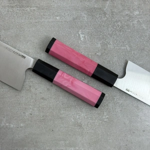 Neo Serisi Pembe Santoku Şef Bıçağı Sekizgen