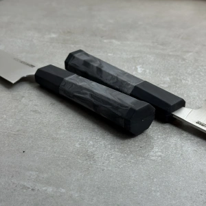 Neo Serisi Siyah Santoku Şef Bıçağı Sekizgen