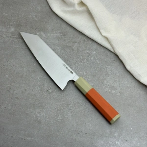 Neo Serisi Turuncu Kiritsuke Şef Bıçağı Sekizgen