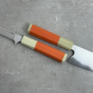 Neo Serisi Turuncu Santoku Şef Bıçağı Sekizgen