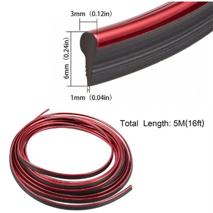 Araba Dekorasyon 5 Metre Şerit Trim