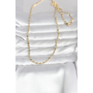 CM 14K Gold Renk Çizgi Model 60 cm Kadın Kolye TJ-BKO10982