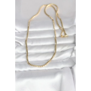 CM 14K Gold Renk Yassı Model 60 cm Kadın Kolye TJ-BKO10994