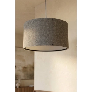 Koyu Gri Kumaş Başlıklı Sarkıt Avize 35 CM