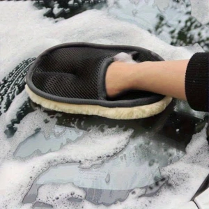 Mikrofiber Yün Araba Yıkama Eldiveni - Çizmez ve Yüksek Emici