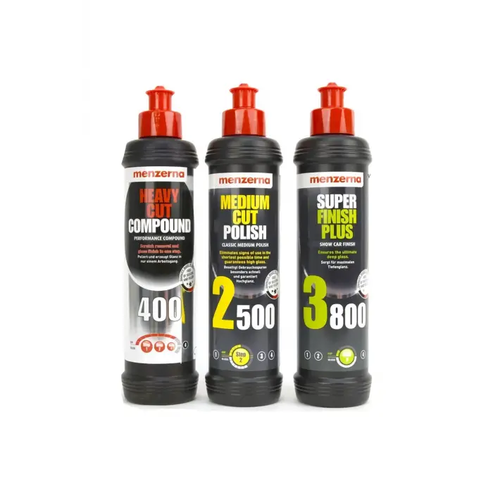 Menzerna 400-2500-3800 Pasta Hare Giderici Seti 250 Ml