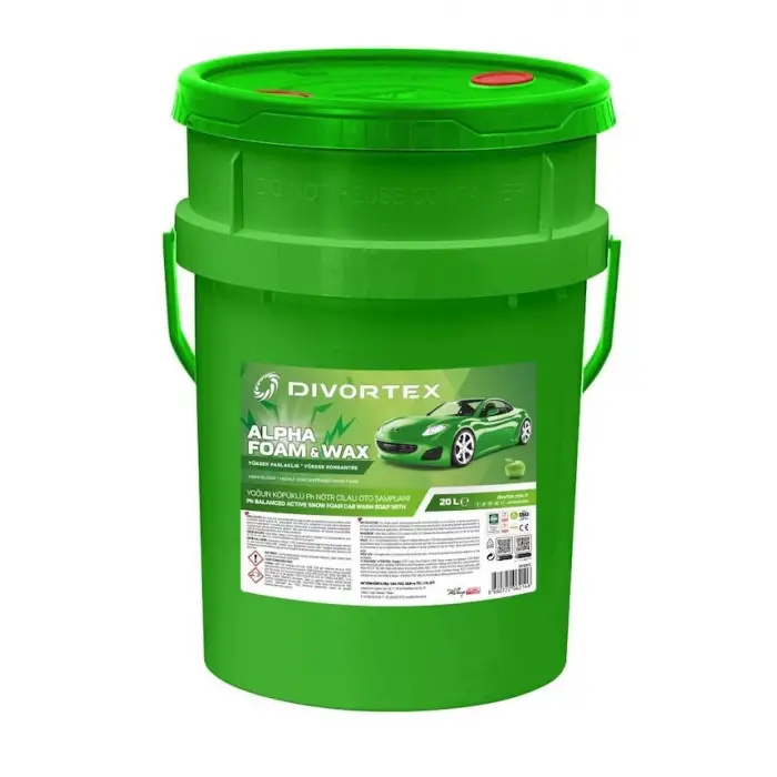 Divortex Alpha Foam Ph Nötr Cilalı Oto Şampuanı Kova 20 lt