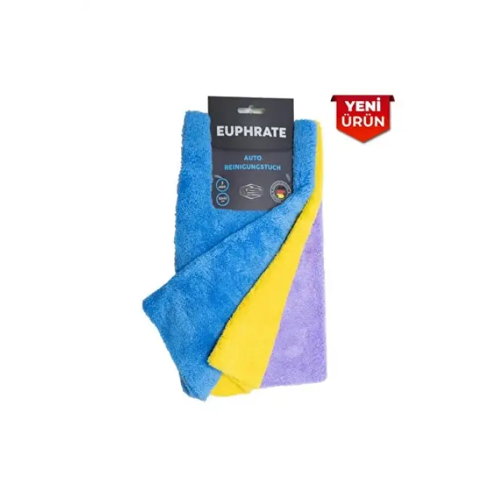 EUPHRATE KFZ Euphrate Mikrofiber Oto Kurulama Bezi Lilie 3lü Set 32x32