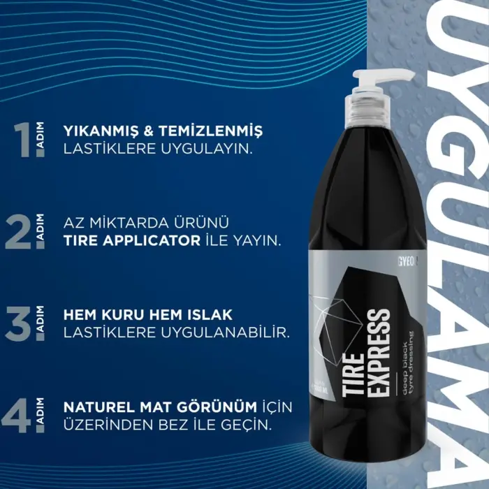 GYEON Q²M Tire Express Lastik Parlatıcı - 500 Ml