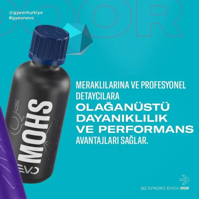 GYEON Q² Syncro EVO Light Box Çift Katman Seramik Kaplama - 30 Ml + 30 Ml